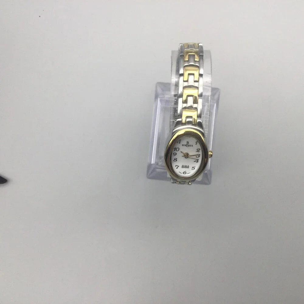 Berenger H.M.S Womens Watch 17mm Two Tone Stainless Steel New Battery 6.5